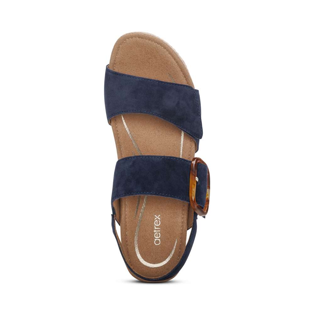 Ashley Wedges - Navy