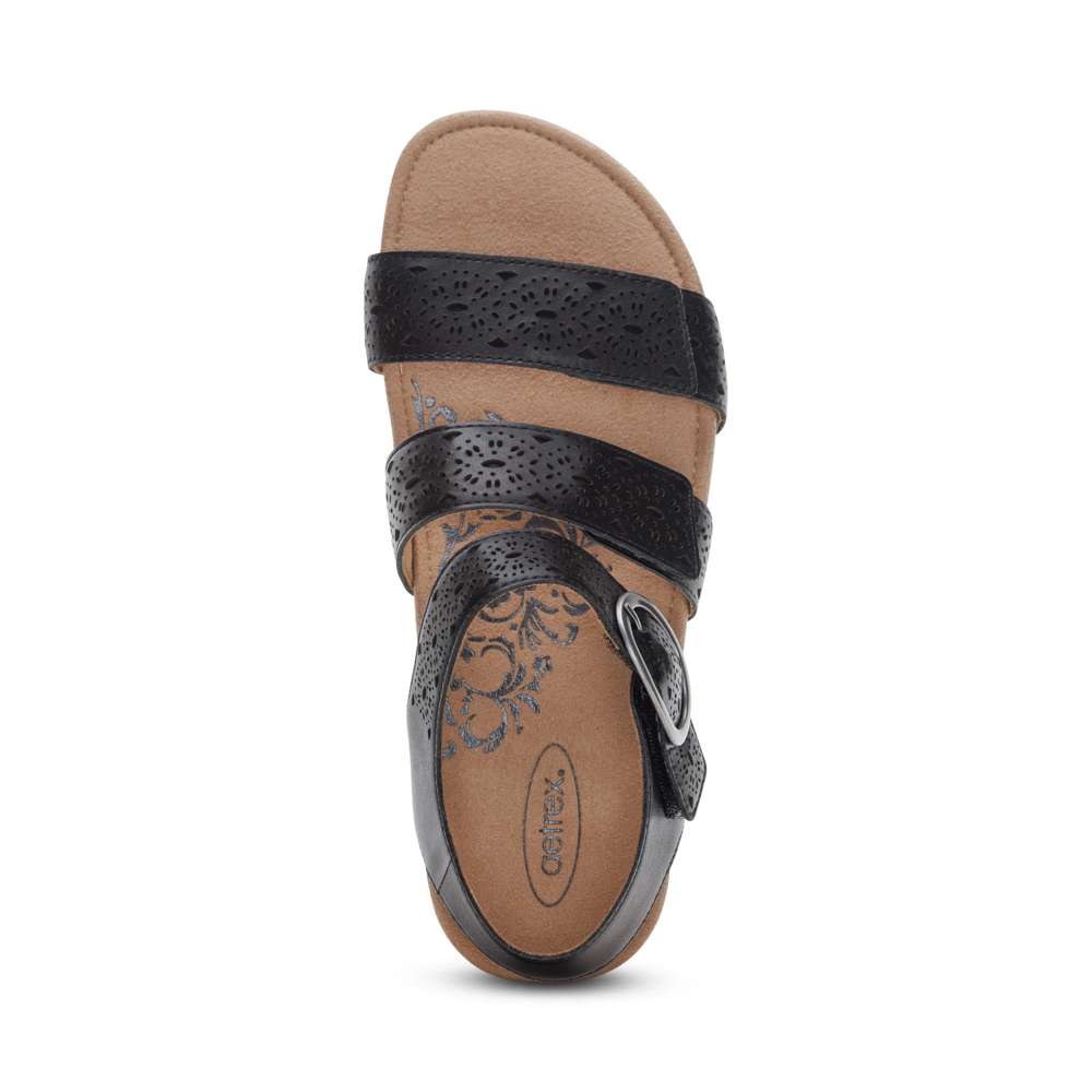 Lilly Sandal - Black Cutout
