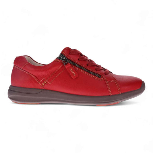 North Leather Sneaker - Ruby Red
