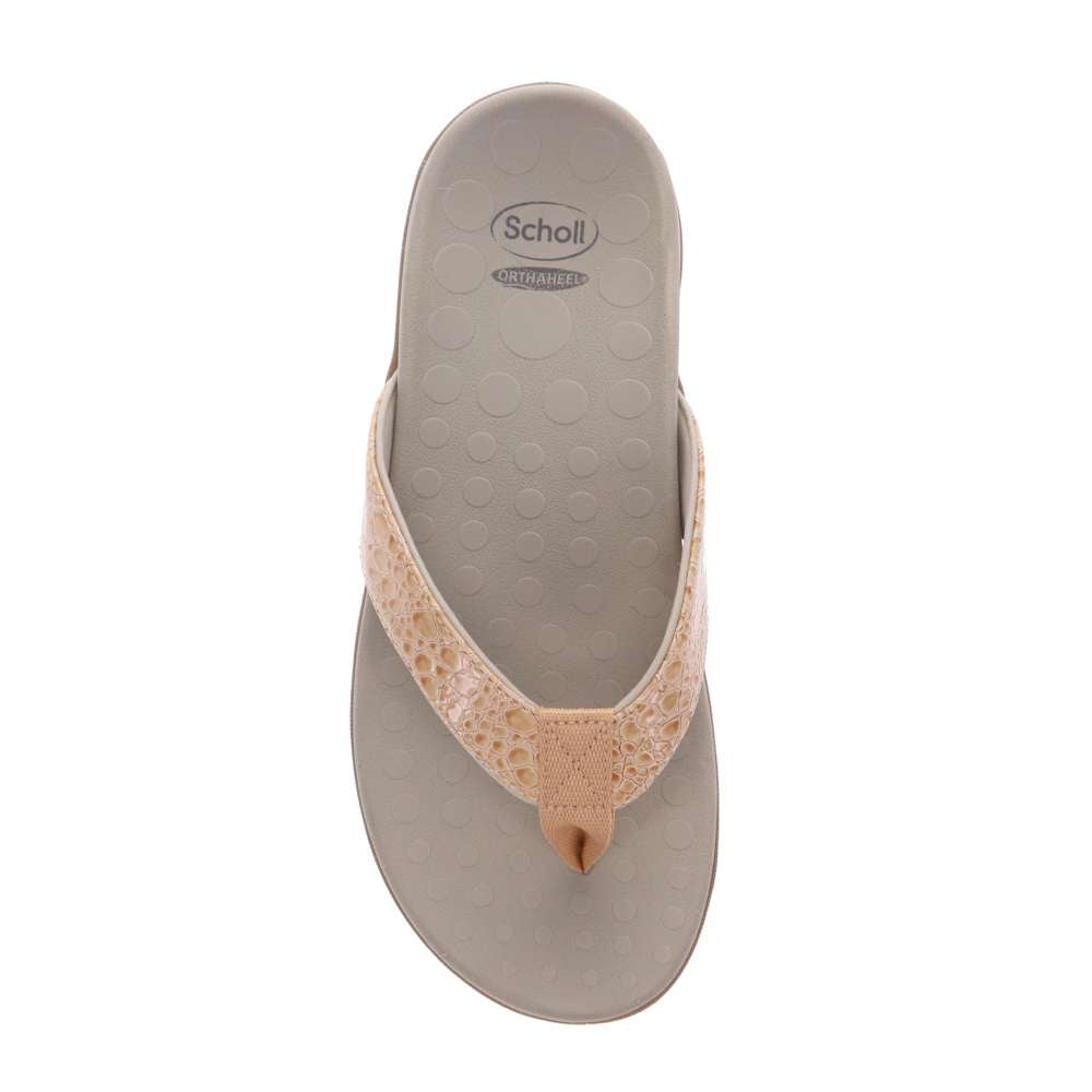 Sonoma Reptile Toe Post Sandal - Honey Reptile
