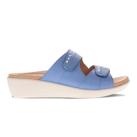 Toni Adjustable Slide Sandal - Blue