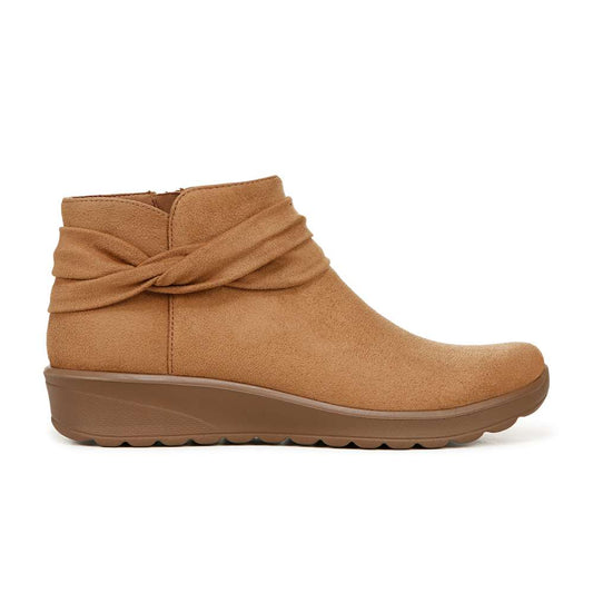 Gemma Ankle Bootie - Whiskey Tan Microfiber
