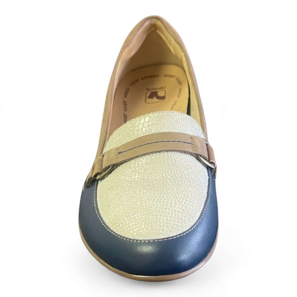 Montmartre Wedge Loafer - Blue French