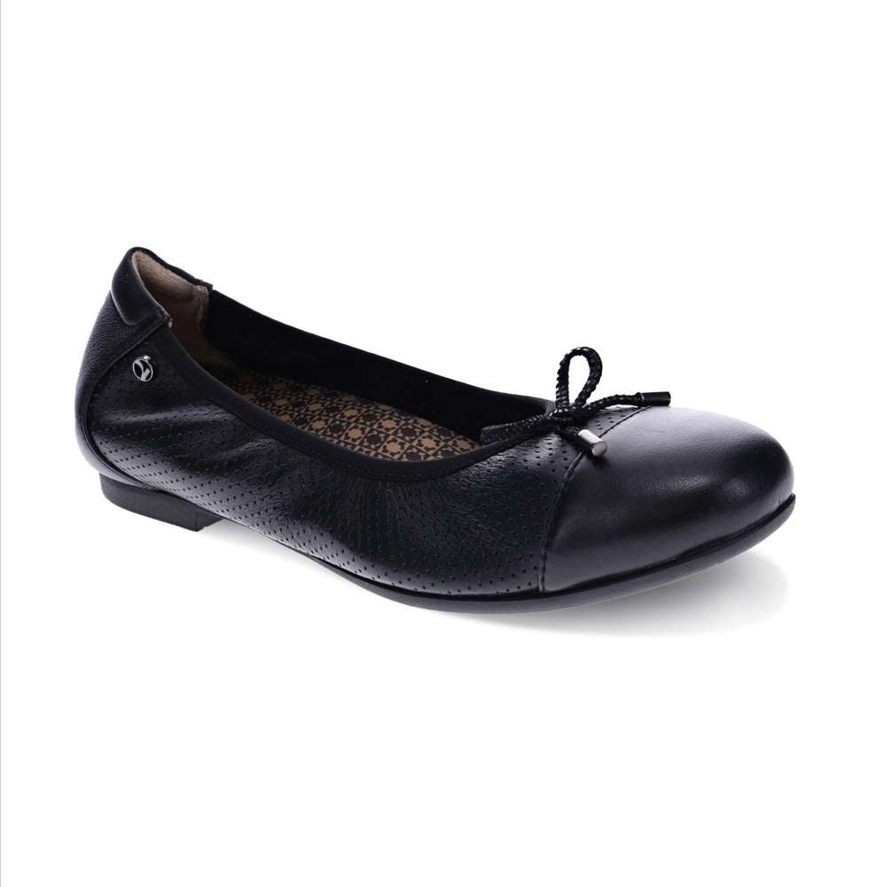 St. Barts Ballet Flats - Black French