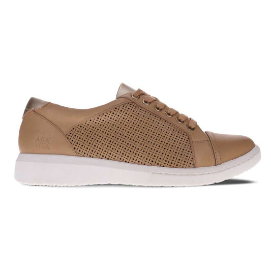 Belinda Casual Sneaker - Soft Gold Laser