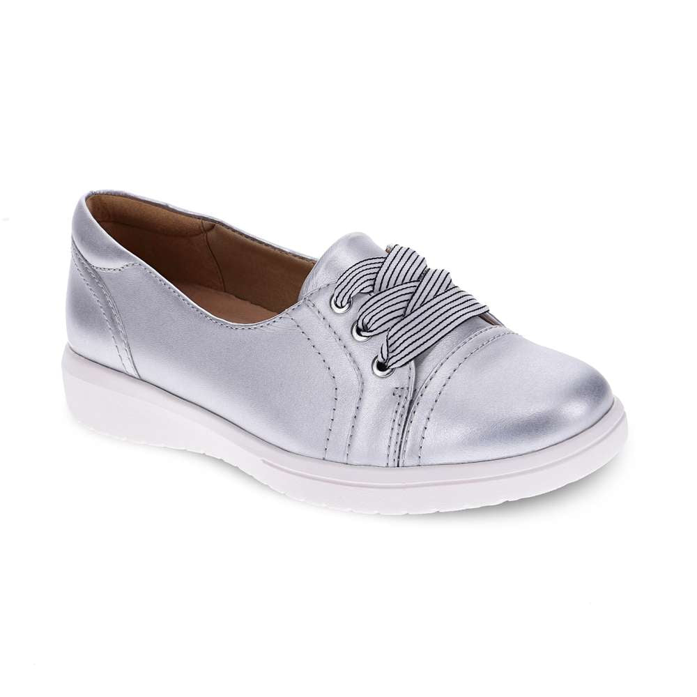 Bridgette Slip-On Sneaker - Silver