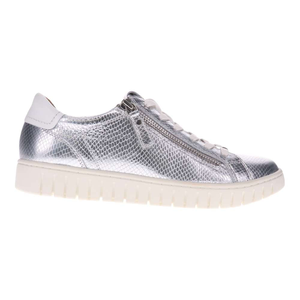 Luna Casual Sneaker - Silver Snake