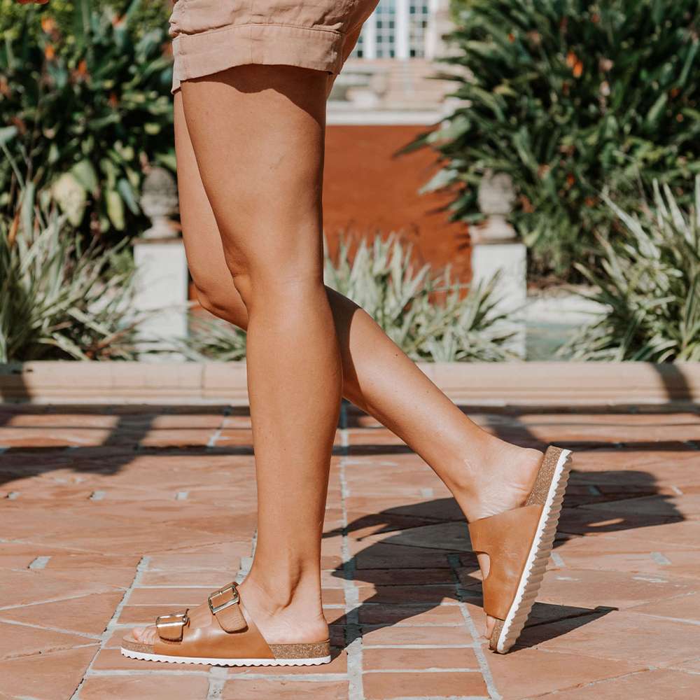 Bardo Slide Sandal - Soft Gold