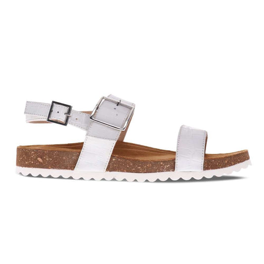 Brag Sandal - White Croc