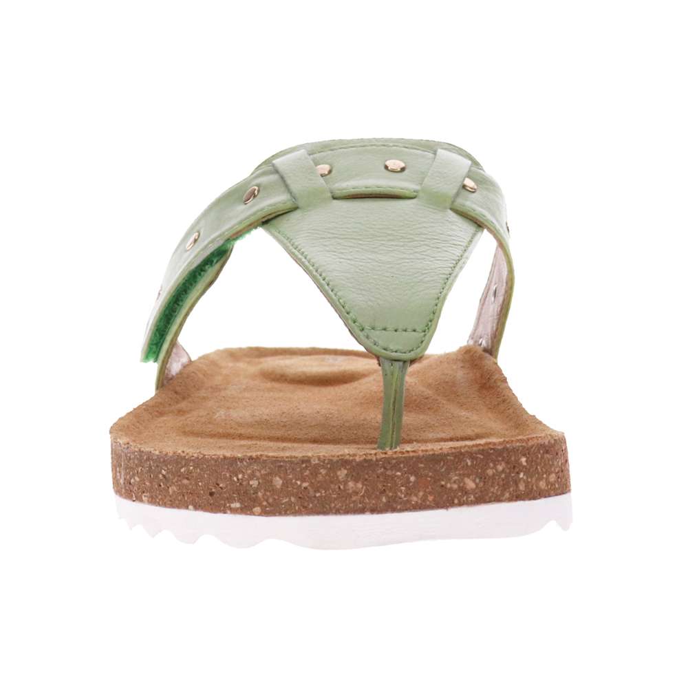 Brenda Toe Post Sandal - Light Green