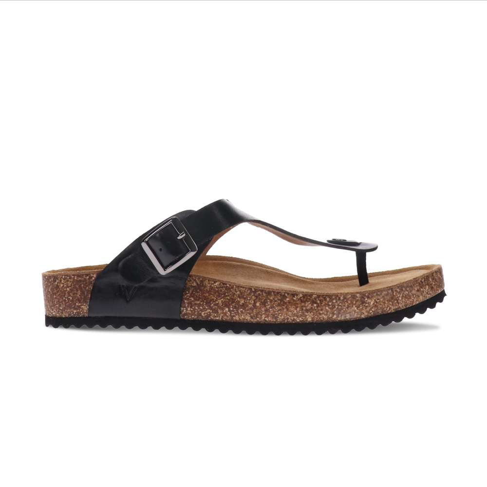 Brooke Toe Post Sandal - Black