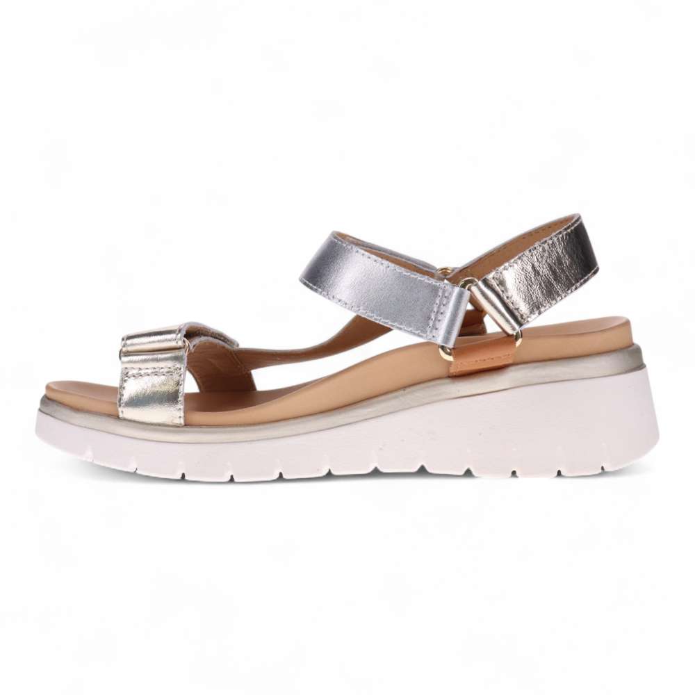 Candice Sandal - Soft Gold/Silver Multi