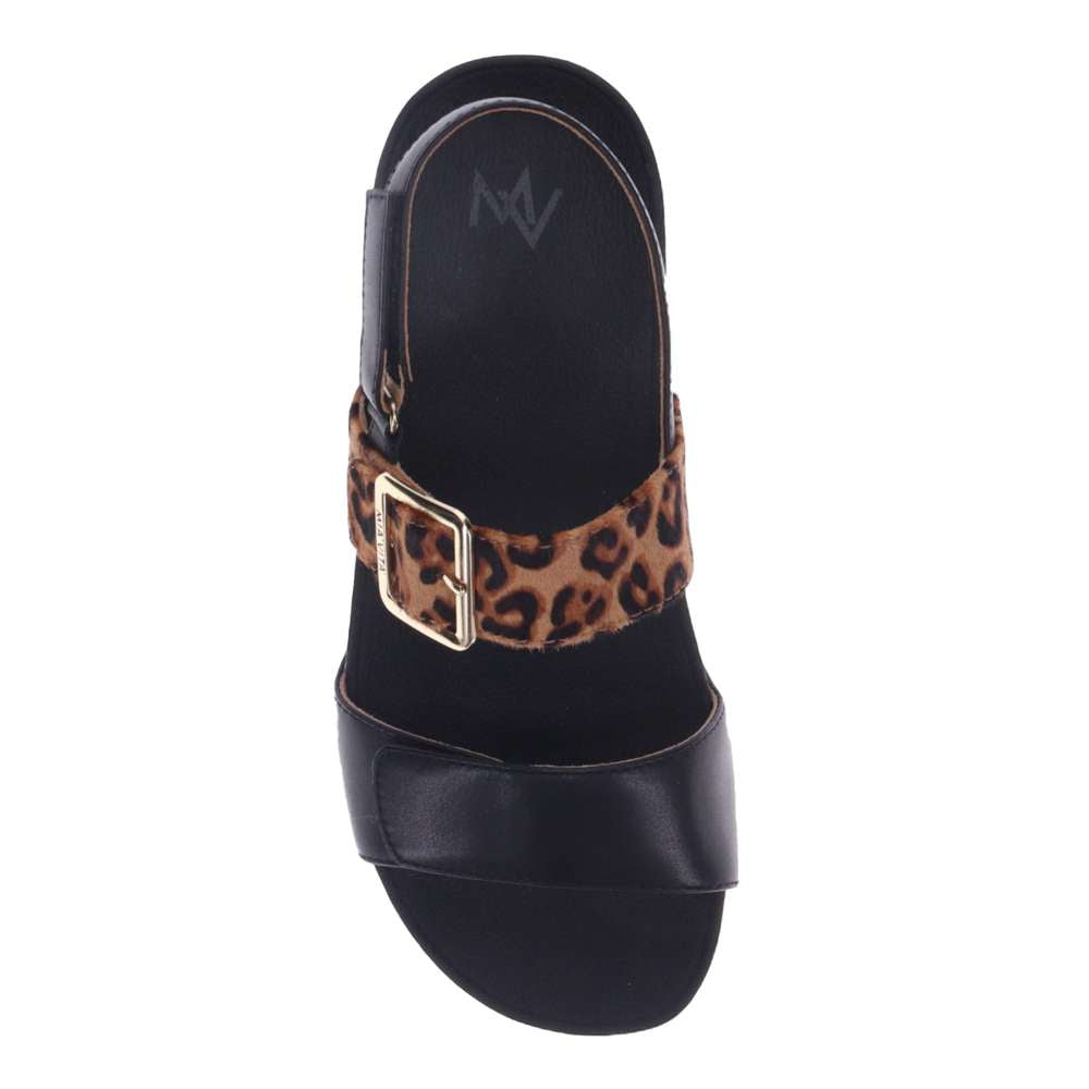 Florini Sandal - Black Leopard