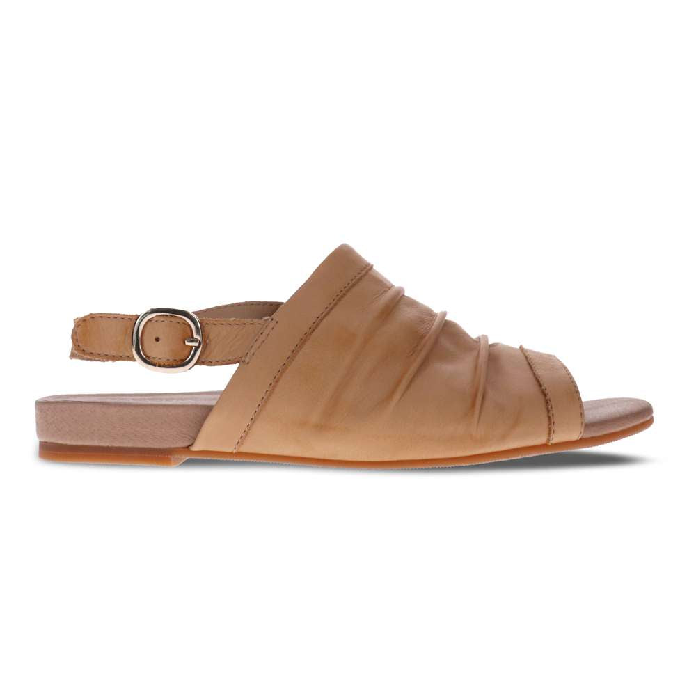 Mandy Flat Sandal - Tan