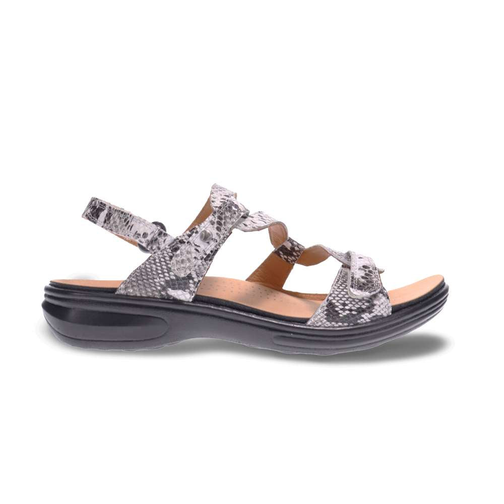 Miami Adjustable Sandal - Natural Snake