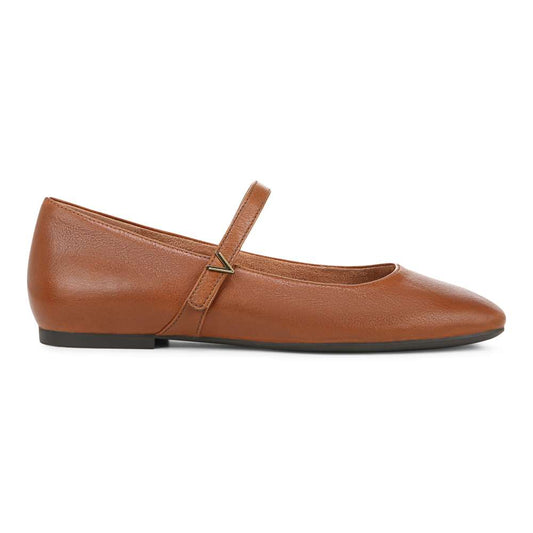 Alameda Mary Jane Flat - Tan