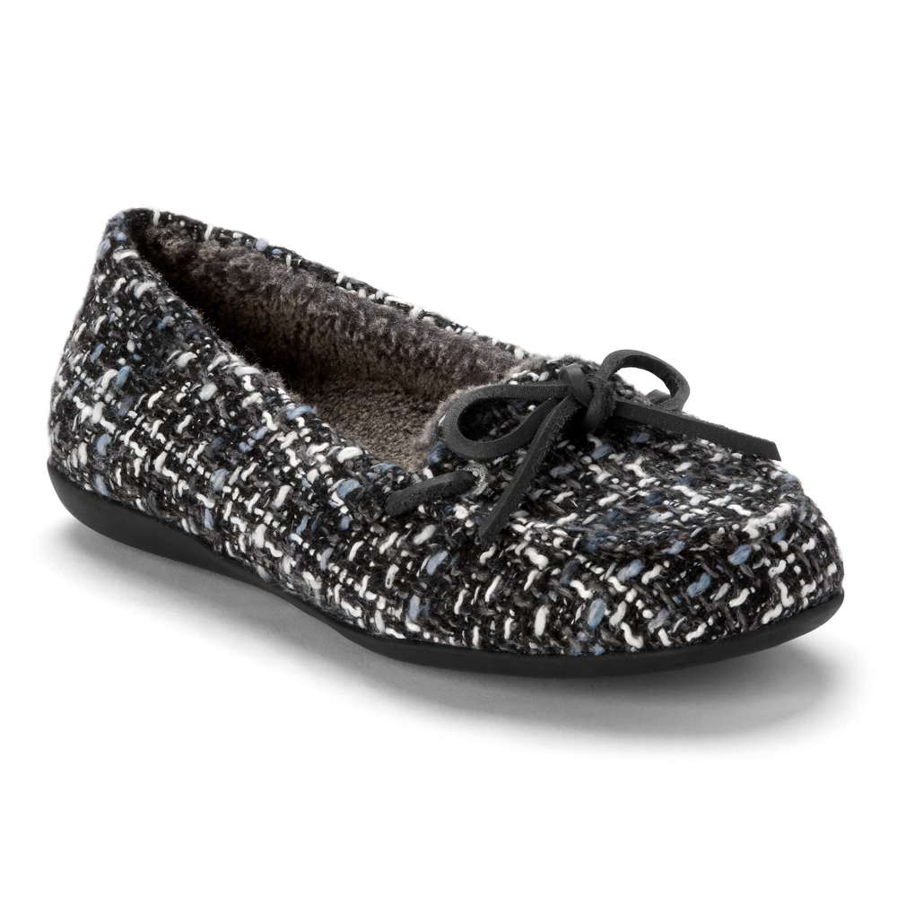 Ida Slipper Black/Grey – Comfort Co Shoes New Zealand