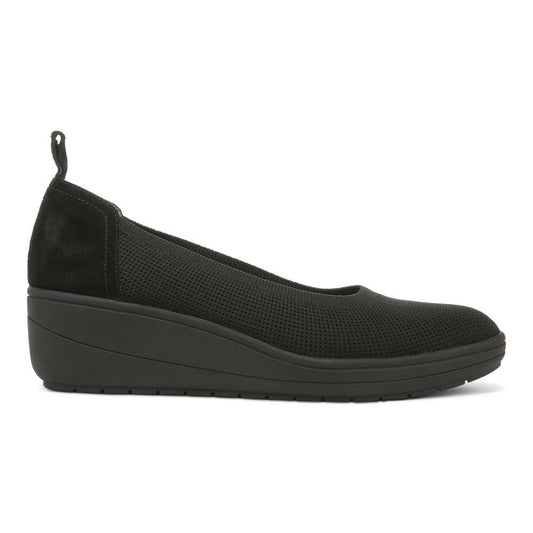 Jacey Knit Wedge - Black