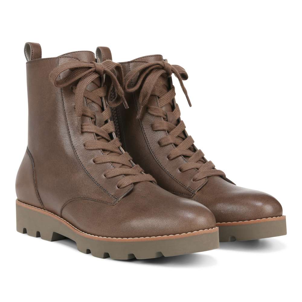 Lani Lace-Up Boot - Greige