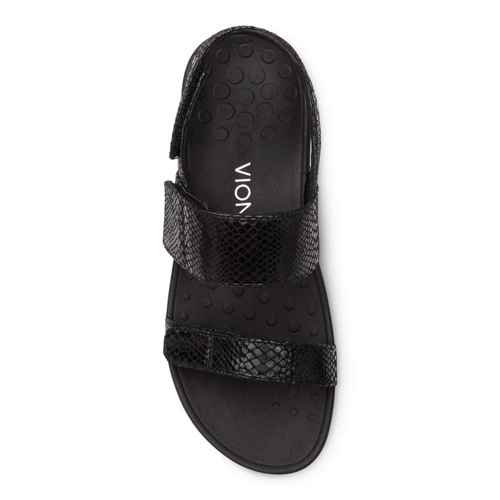 Bolinas Platform Sandal - Black Snake