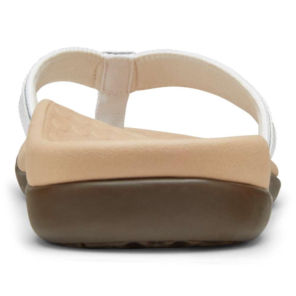 Casandra Toe Post Sandal - White