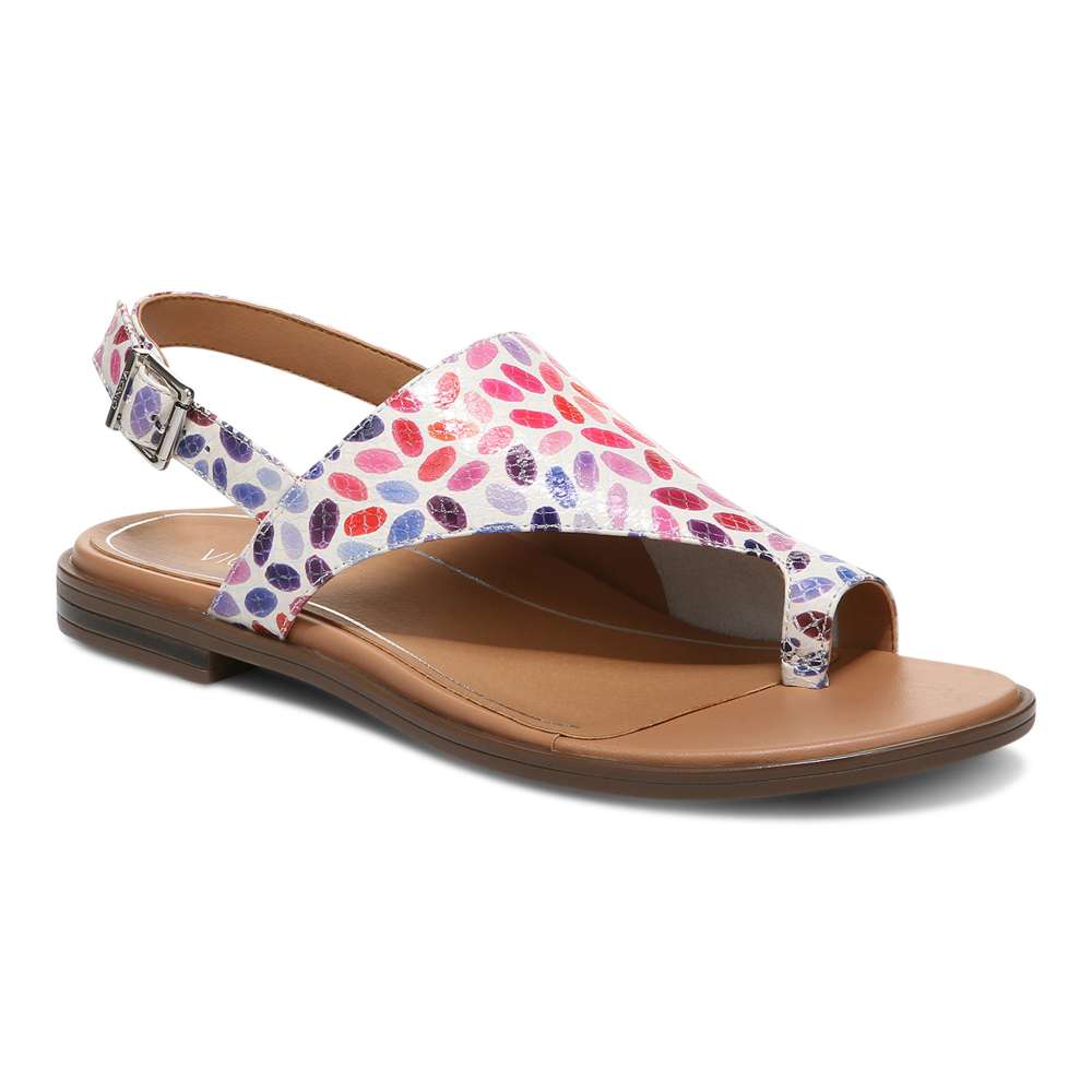 Ella Sandal - White Multi Confetti