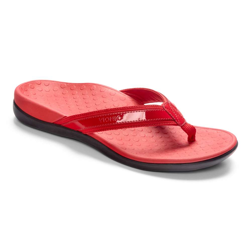 Islander Toe Post Sandal Red – Comfort Co Shoes New Zealand