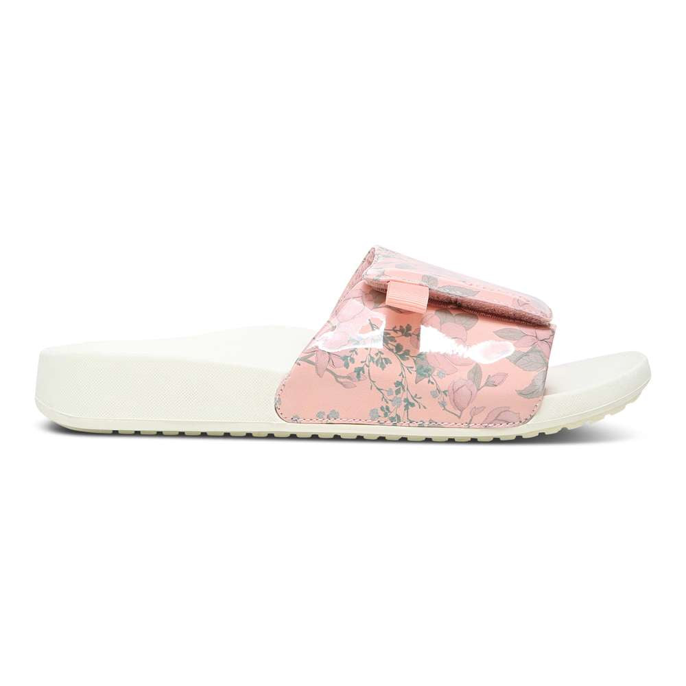 Keira Slide Sandal - Peach