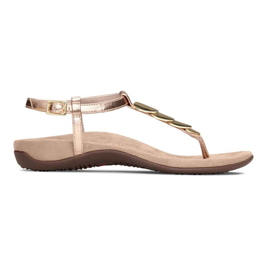 Miami T-Strap Sandal - Rose Gold