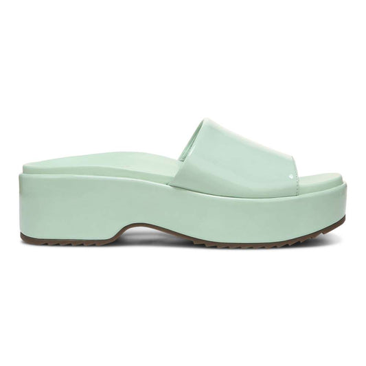 Trista Flatform Slide - Menta Patent