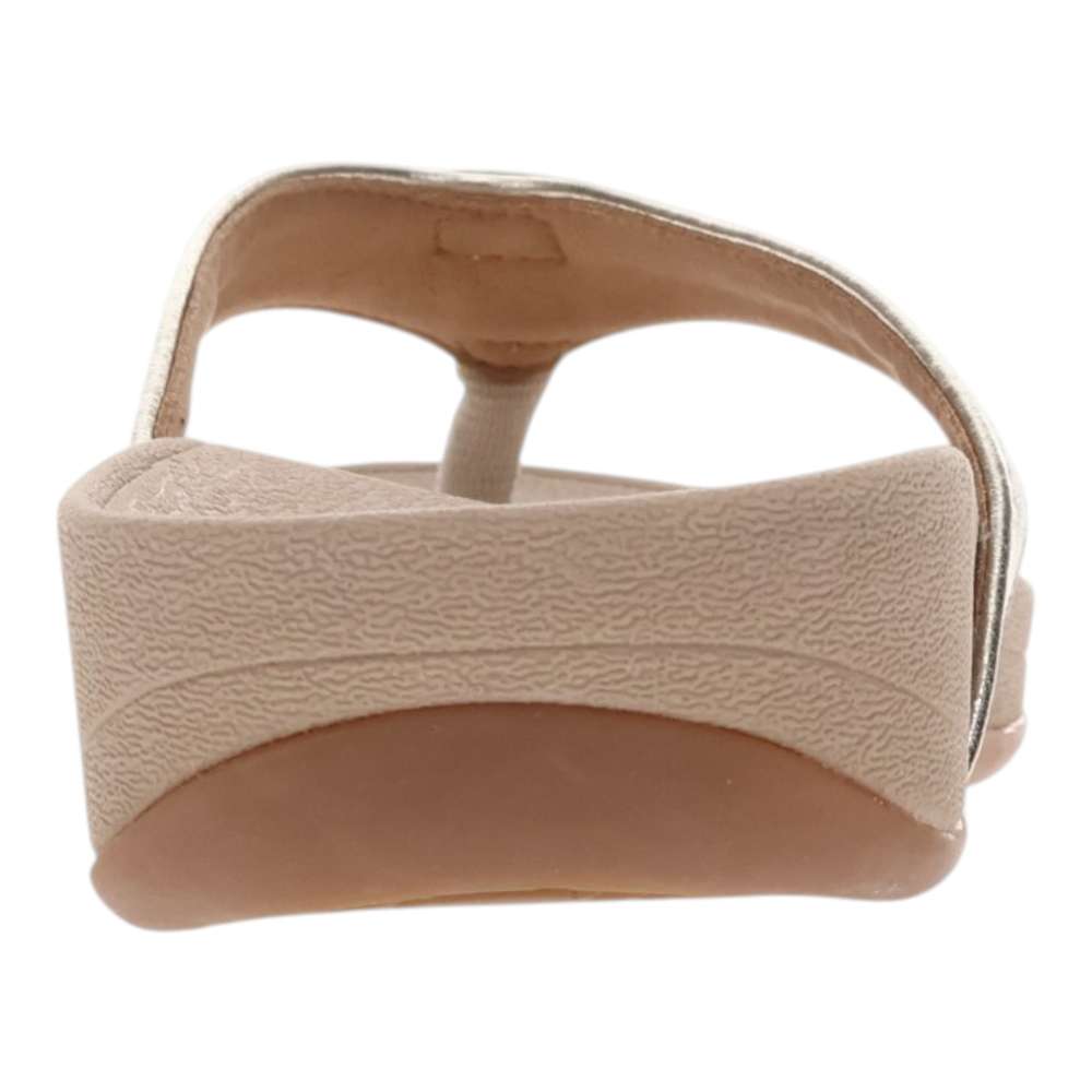 Allora Smooth Toe Post Sandal - Champagne