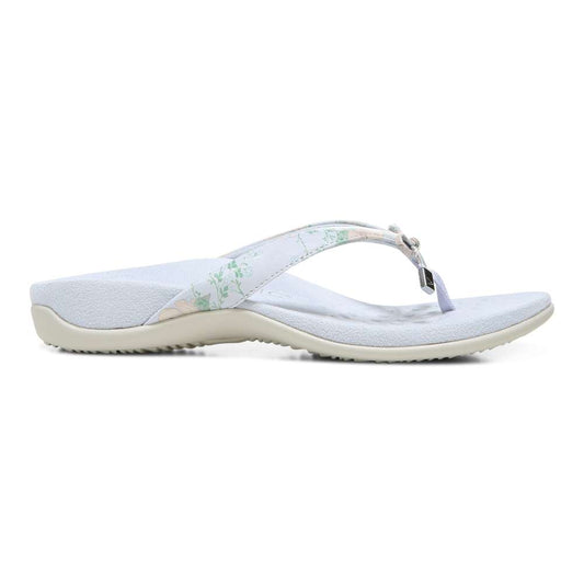 Bella Toe Post Sandal - White/Blue
