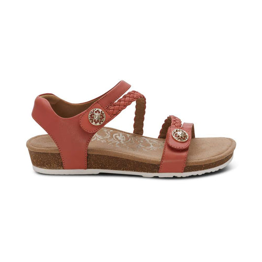 Jillian Braided Strap Sandal - Rose