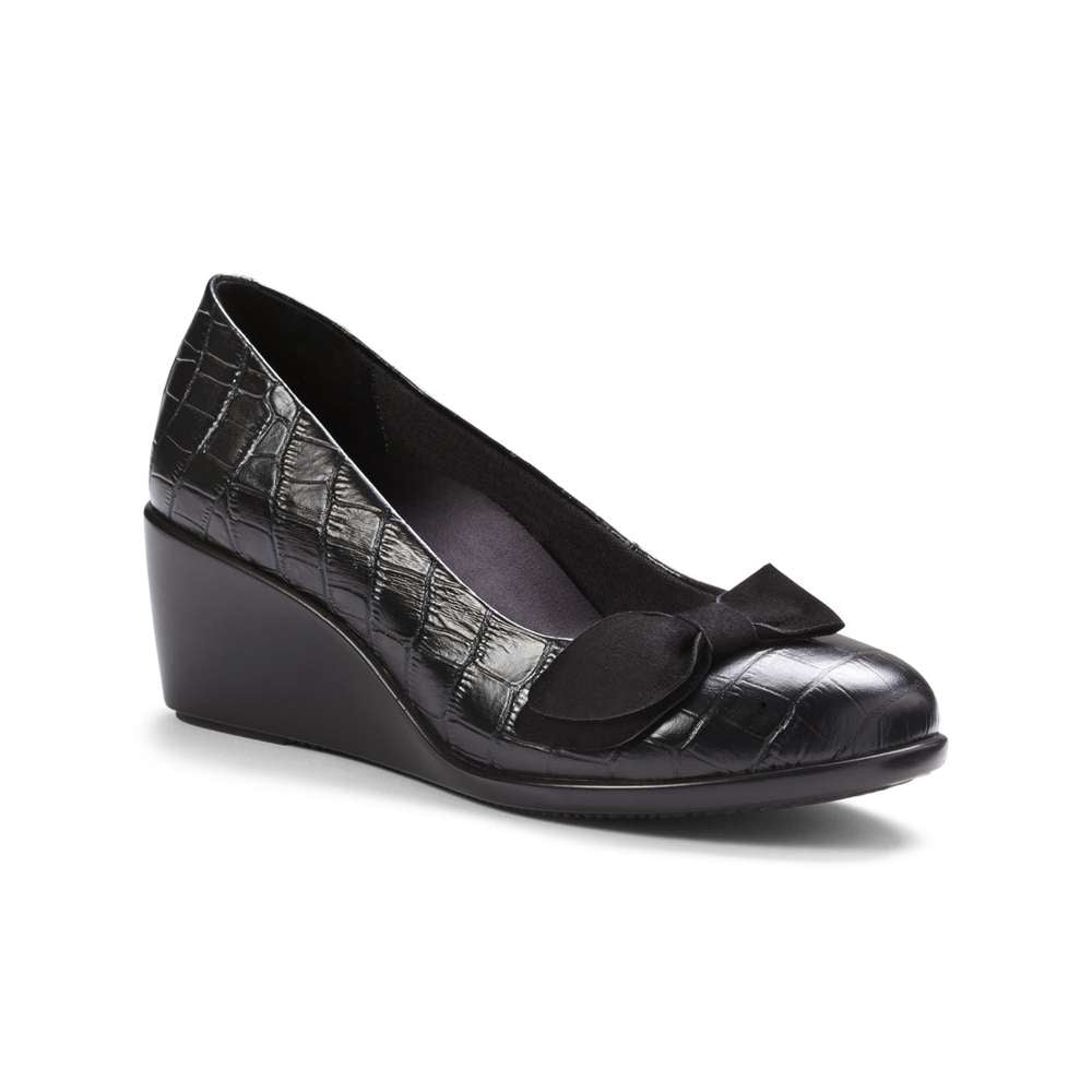 Lena Wedge - Black