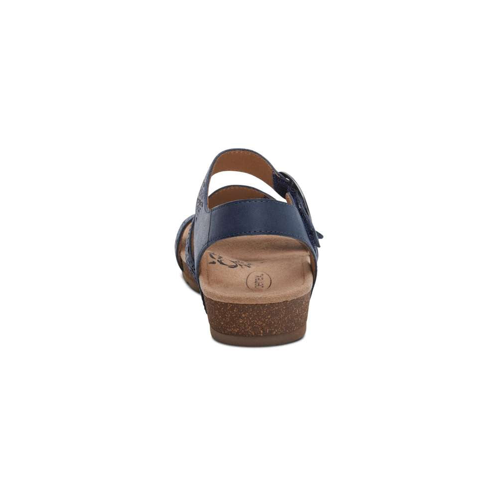 Lilly Sandal - Navy Cutout