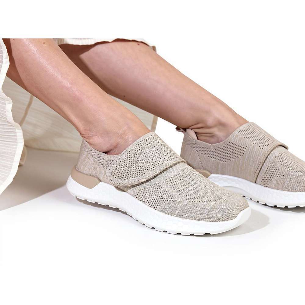 Madison Adjustable Casual Sneaker - Taupe