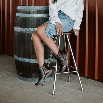 Nina II Zip Boot - Chocolate