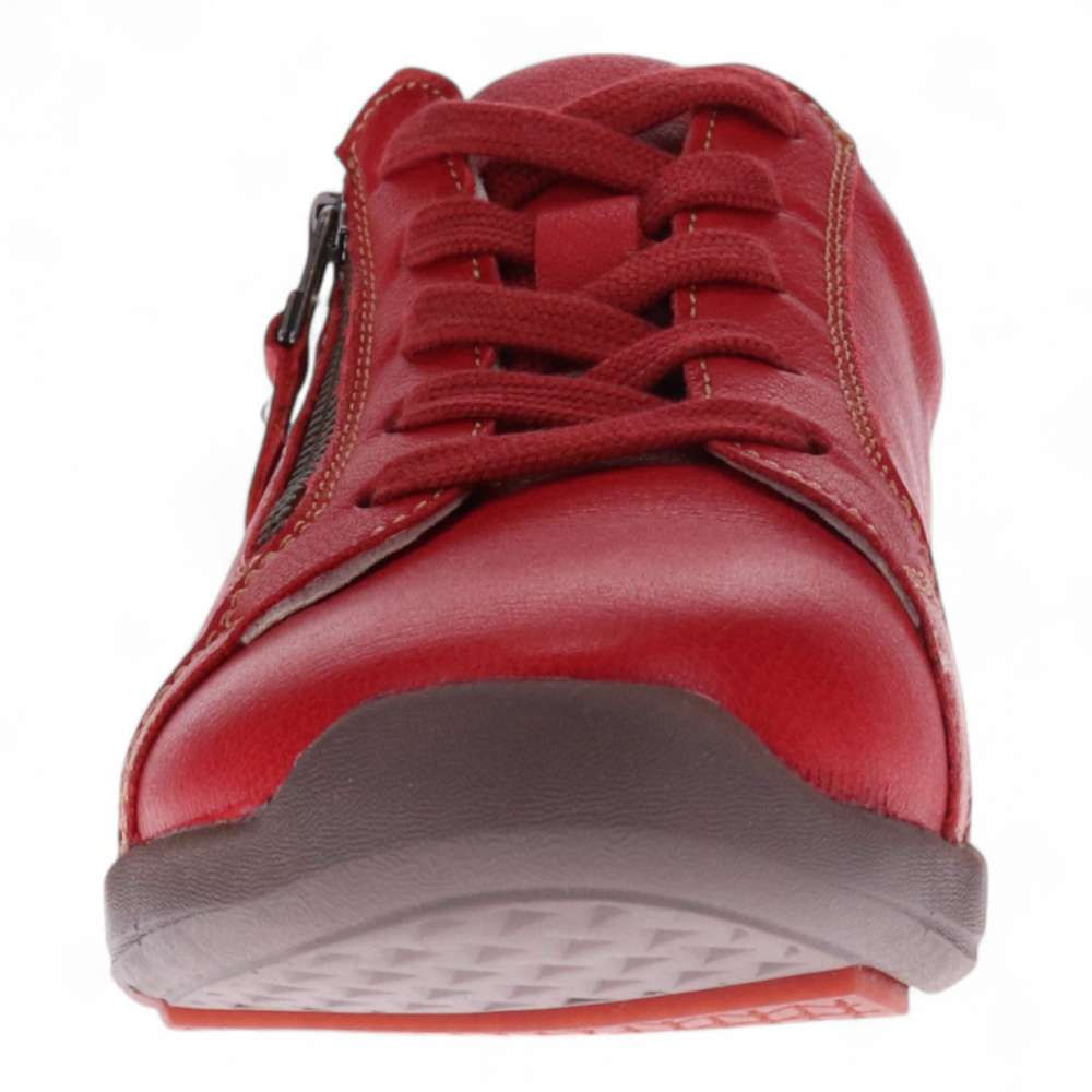 North Leather Sneaker - Ruby Red