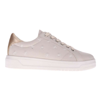 Paisley Floral Sneaker - Beige/Patch