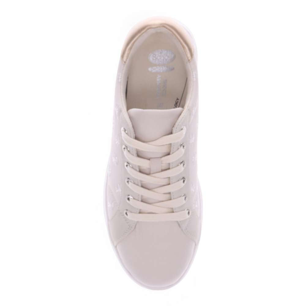 Paisley Floral Sneaker - Beige/Patch