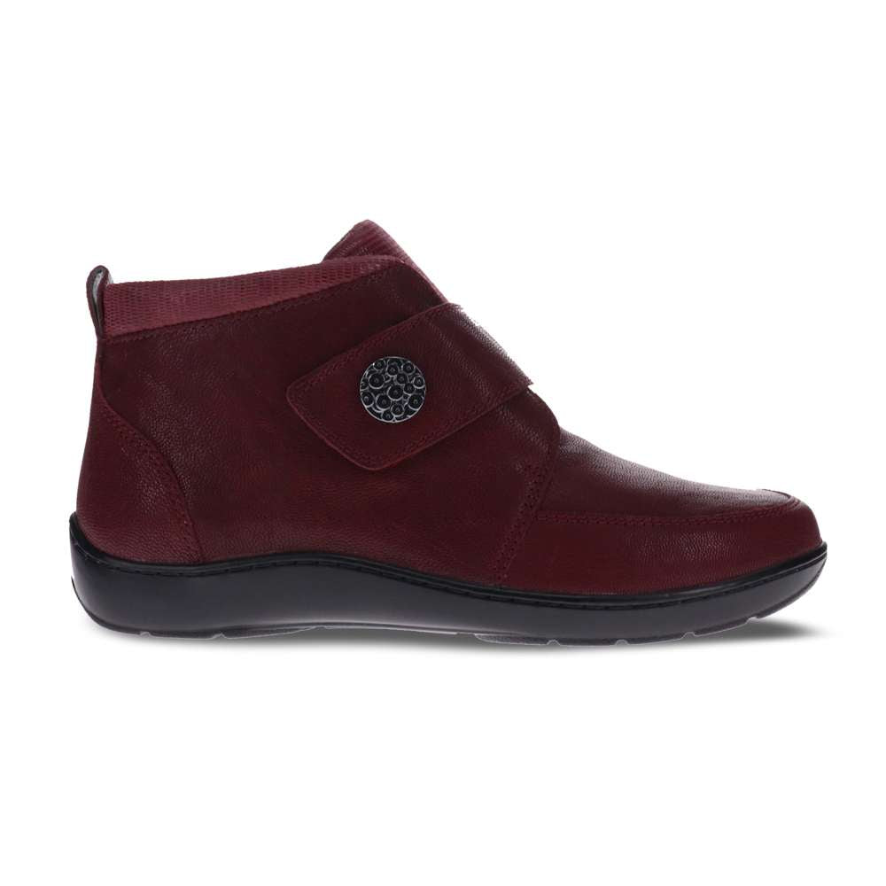 Warble Ankle Boot - Burgundy