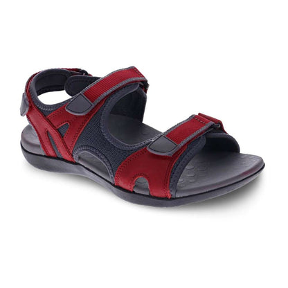 Bribie Sandal - Red/Grey