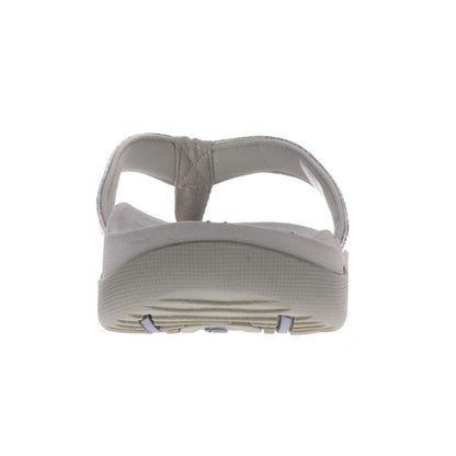Sonoma Weave Toe Post Sandal - White/Silver Weave