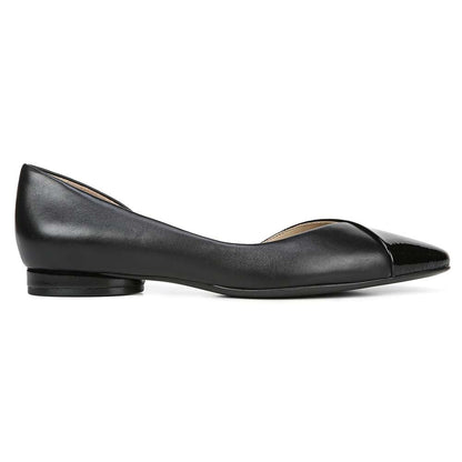 Hayden Demi d'Orsay Flat - Black Leather
