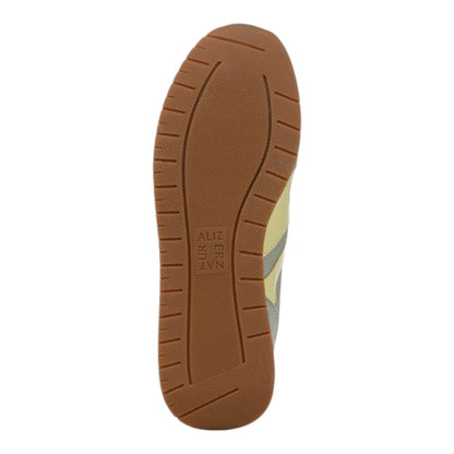 Lorena Lace Up Sneaker - Pistachio Fabric & Suede