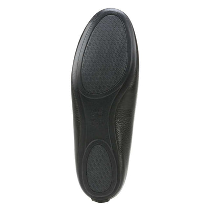 Maxwell Flat - Black Tumbled Leather