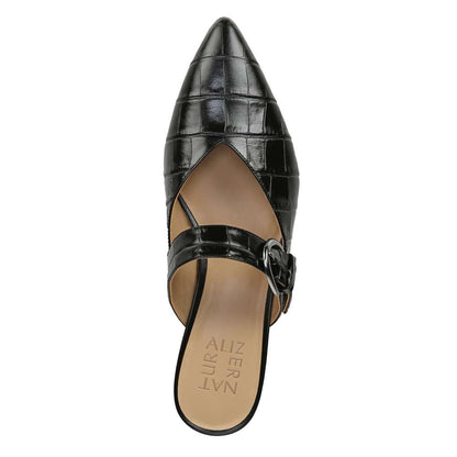 Bess Mule - Black Croc