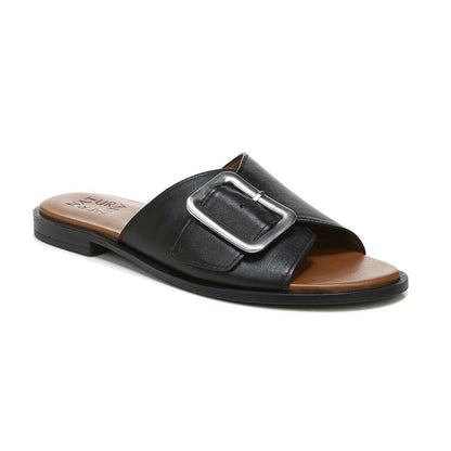 Forrest Slide Sandal - Black Leather