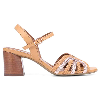 Kingston Heeled Sandal - Tan Multi