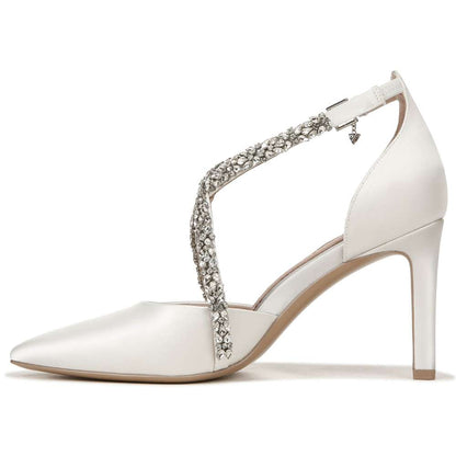 Sevgi Pump - Silk White Satin